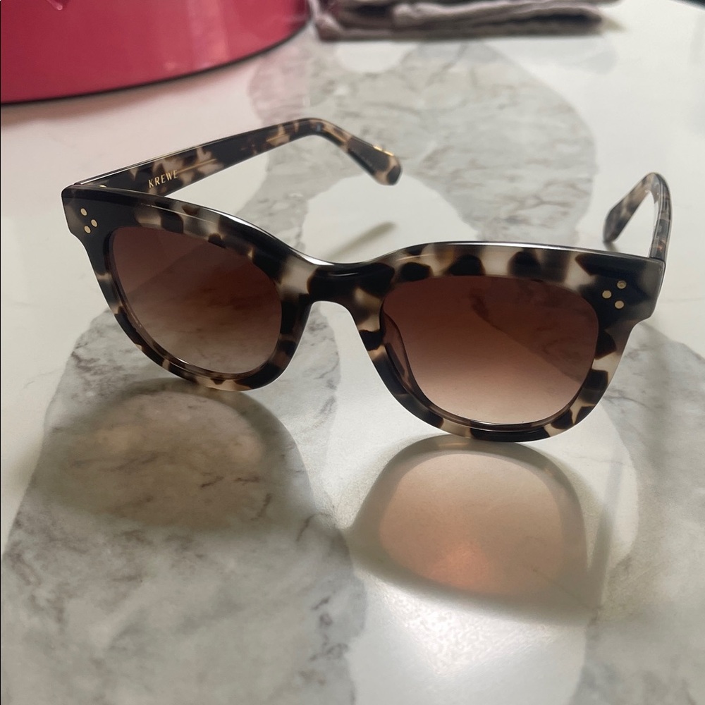 Krewe Jena Tortoise Shell Sunglasses